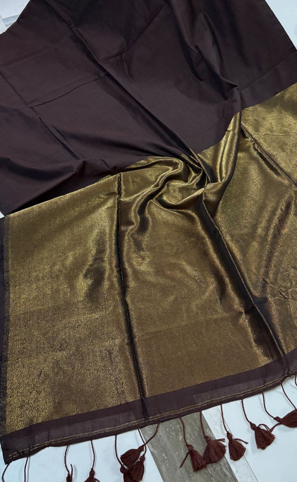 HOK8901 - UNNATI - COFFEE BROWN - House of Kateelam