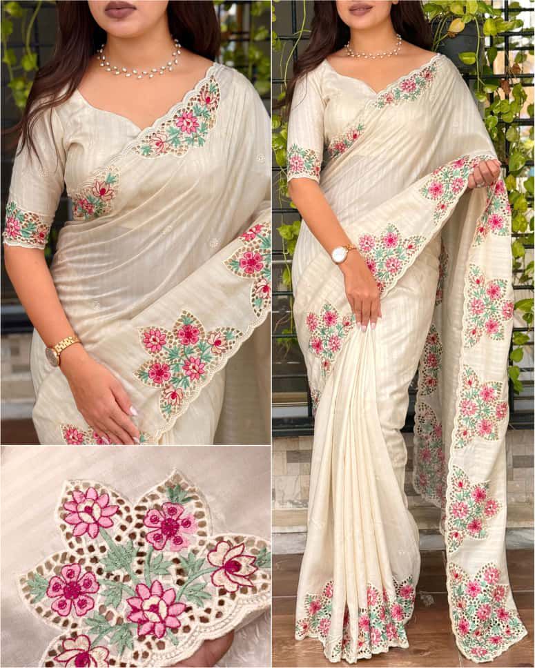 HOK9101 - Ishwari - White - House of Kateelam
