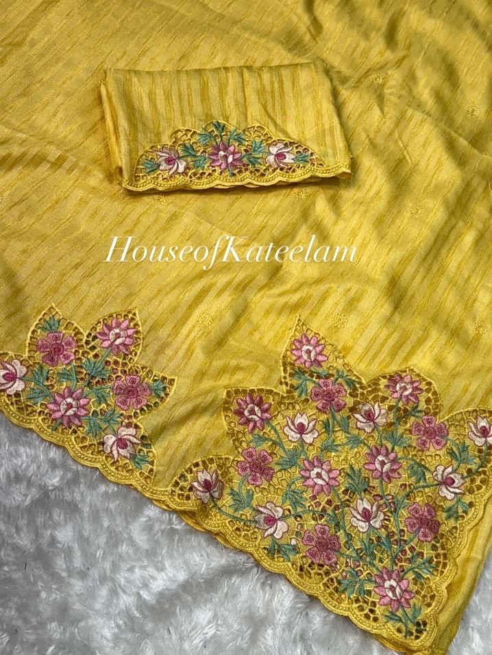 HOK9102 - Ishwari - Yellow - House of Kateelam