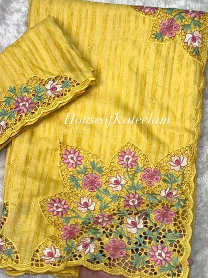 HOK9102 - Ishwari - Yellow - House of Kateelam
