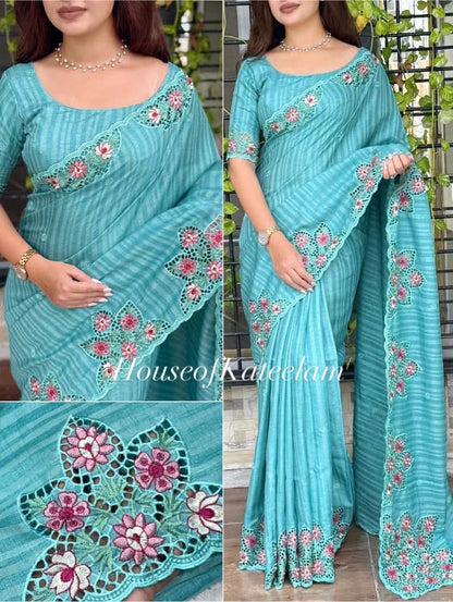 HOK9104 - Ishwari - Blue - House of Kateelam
