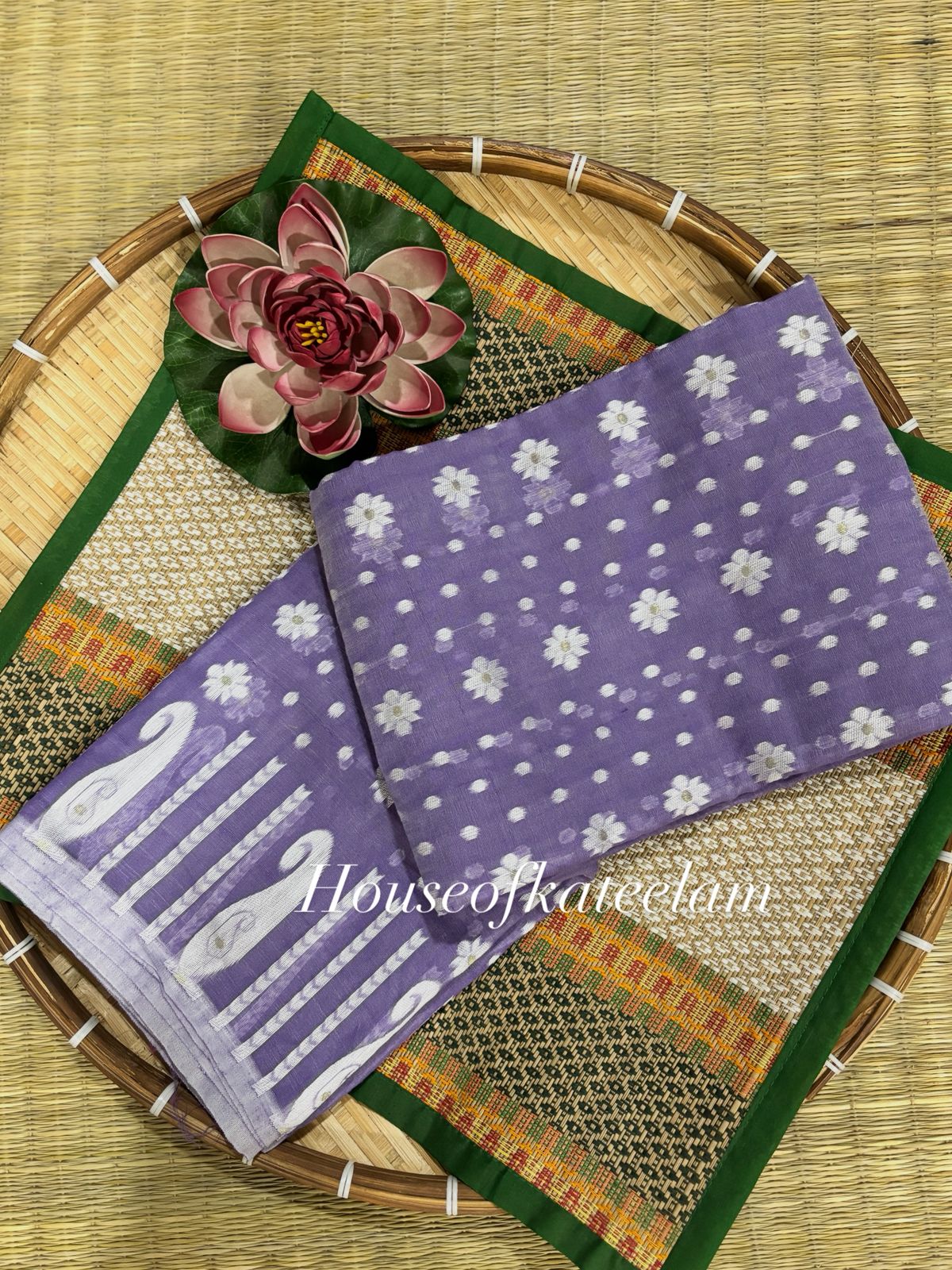 HOK9602 - Anu - Purple & White - House of Kateelam