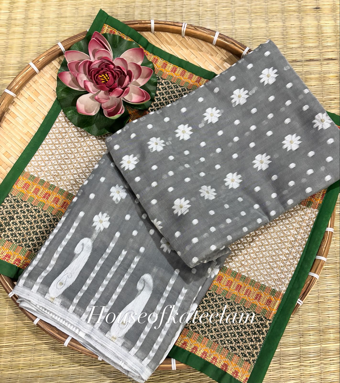 HOK9606 - Anu - Grey & White - House of Kateelam
