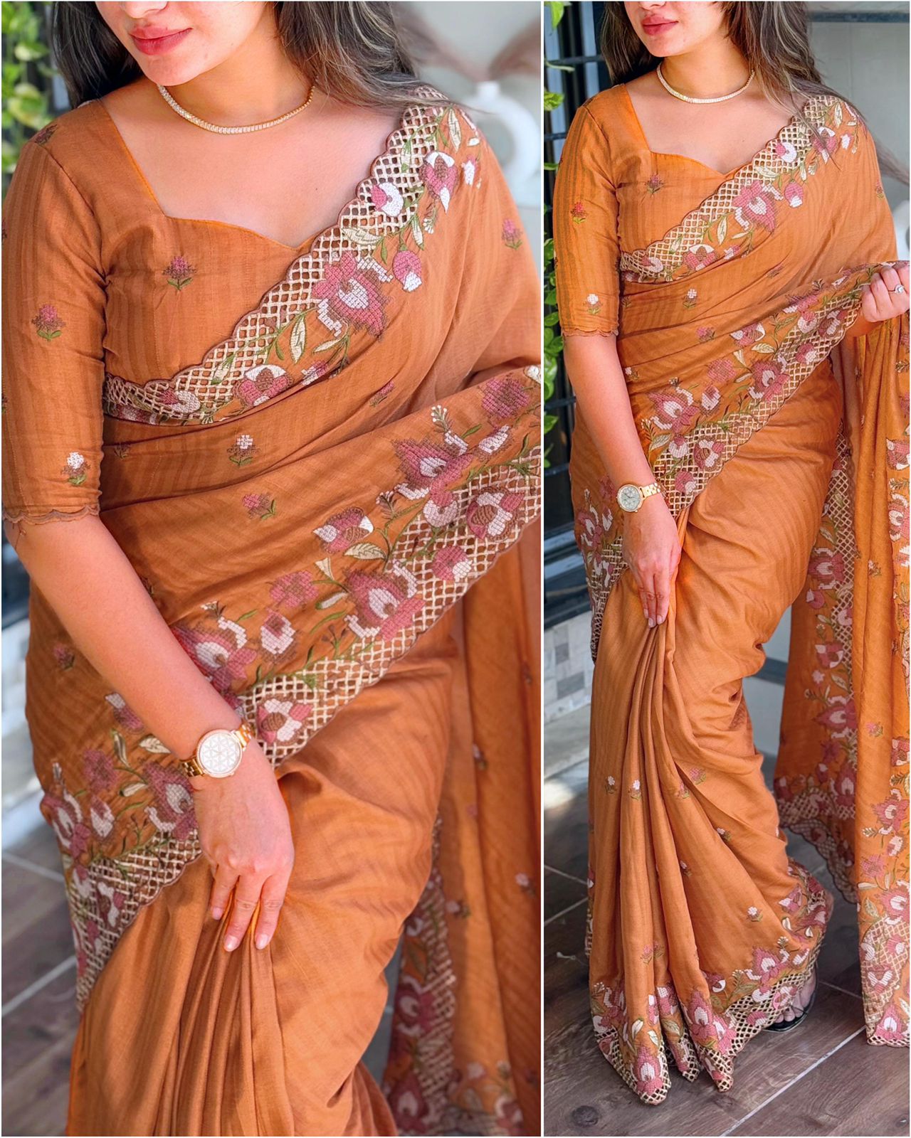HOK9802 - Shivanjali - Brown - House of Kateelam