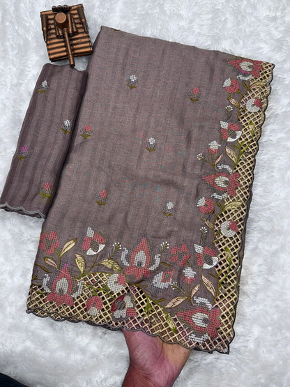 HOK9803 - Shivanjali - Grey - House of Kateelam