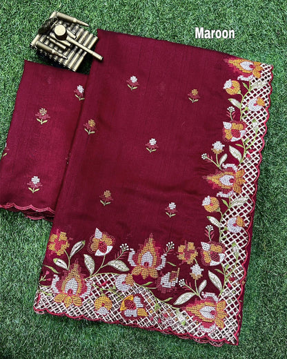 HOK9805 - Shivanjali - Maroon - House of Kateelam