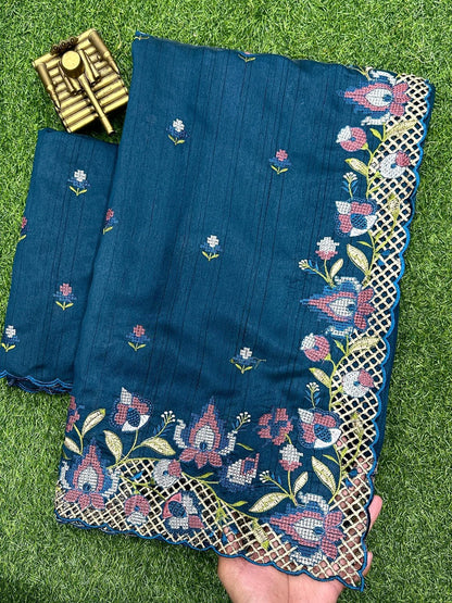 HOK9808 - Shivanjali - Blue - House of Kateelam