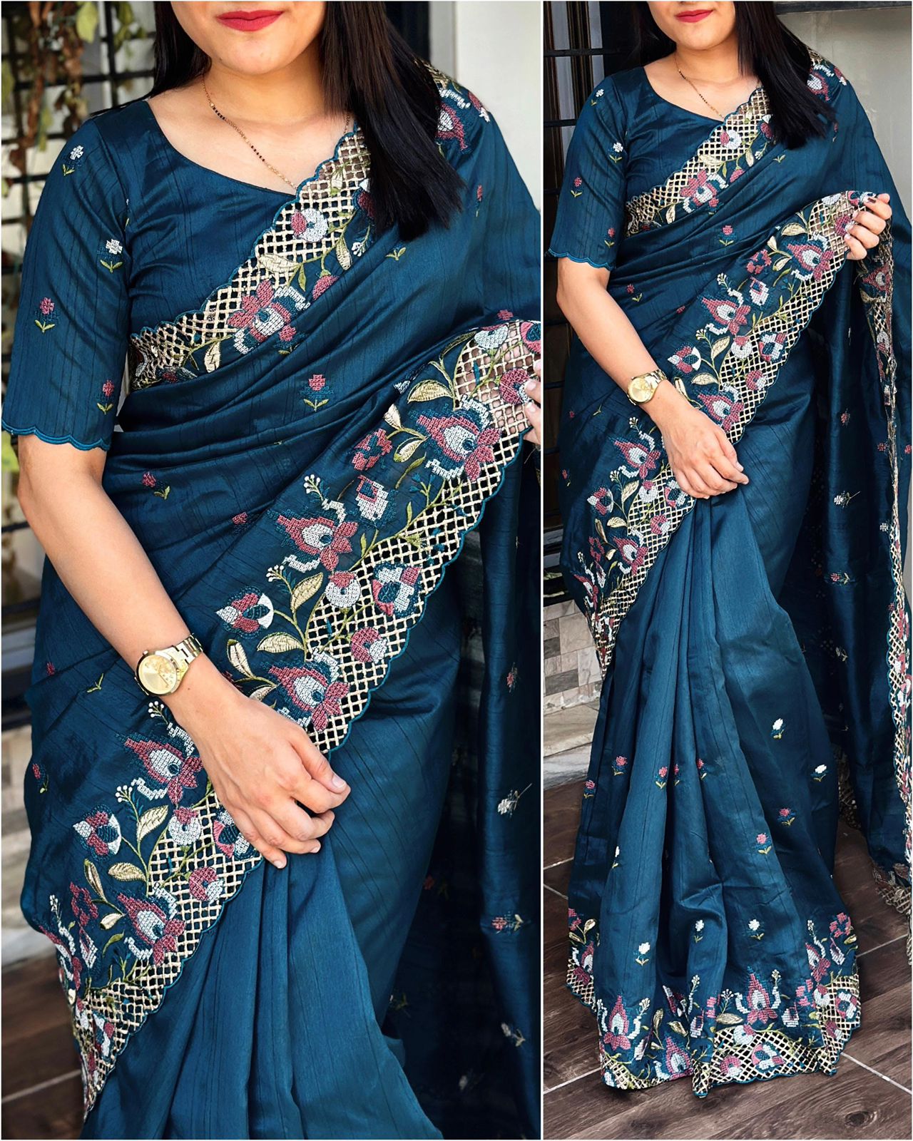 HOK9808 - Shivanjali - Blue - House of Kateelam
