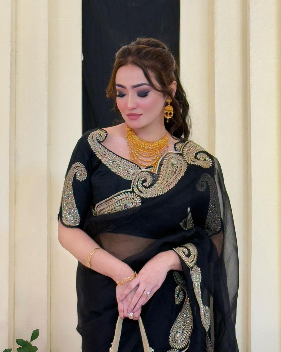 HOK9901- Leena- Black & Gold